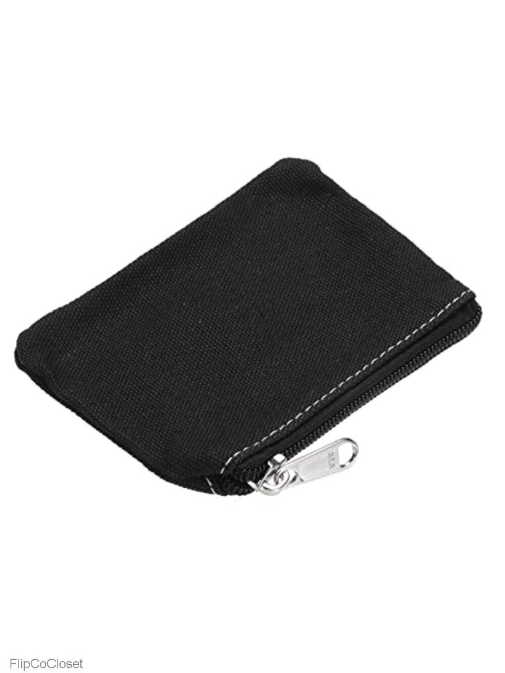 Canvas Coin Purse Pouch Small Zipper Organizer Bag 3x5 Lightweight
